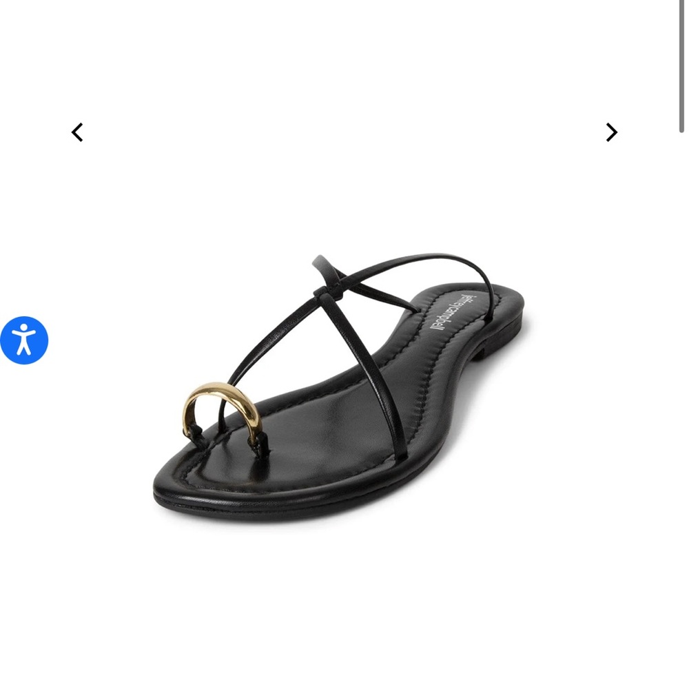 Jeffrey Campbell Pacifico black sandal. Perfect summer slide! NEVER BEEN WORN!